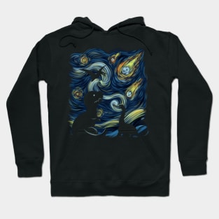 Dinosaurs in the starry night Hoodie